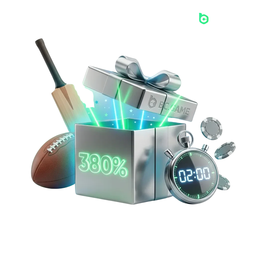 BC Game India casino and sports betting platform showing bonuses, slots, live dealer games, and cricket betting options