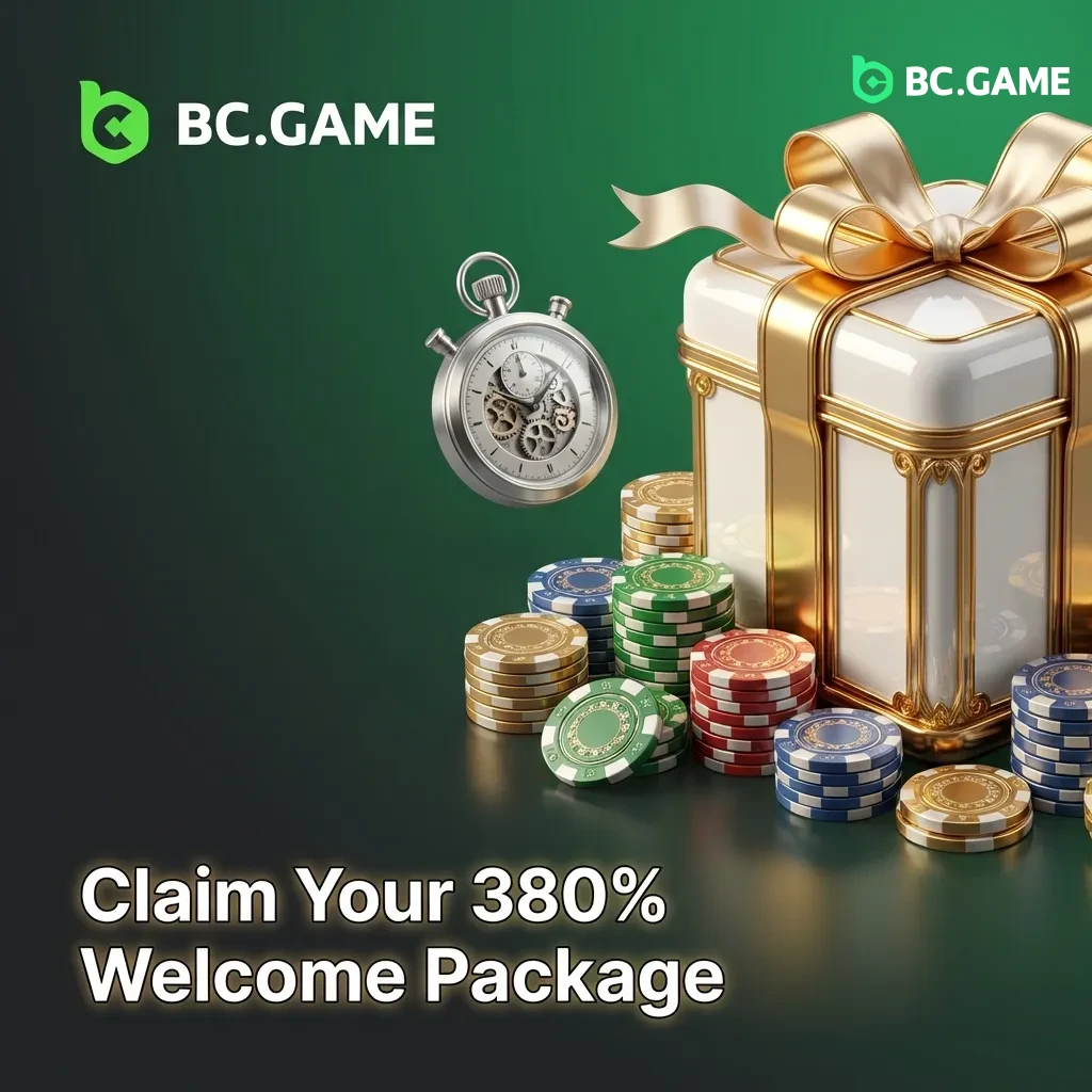 New player welcome bonus promotion showing 380% package offer with free bets and spins for Bangladesh players