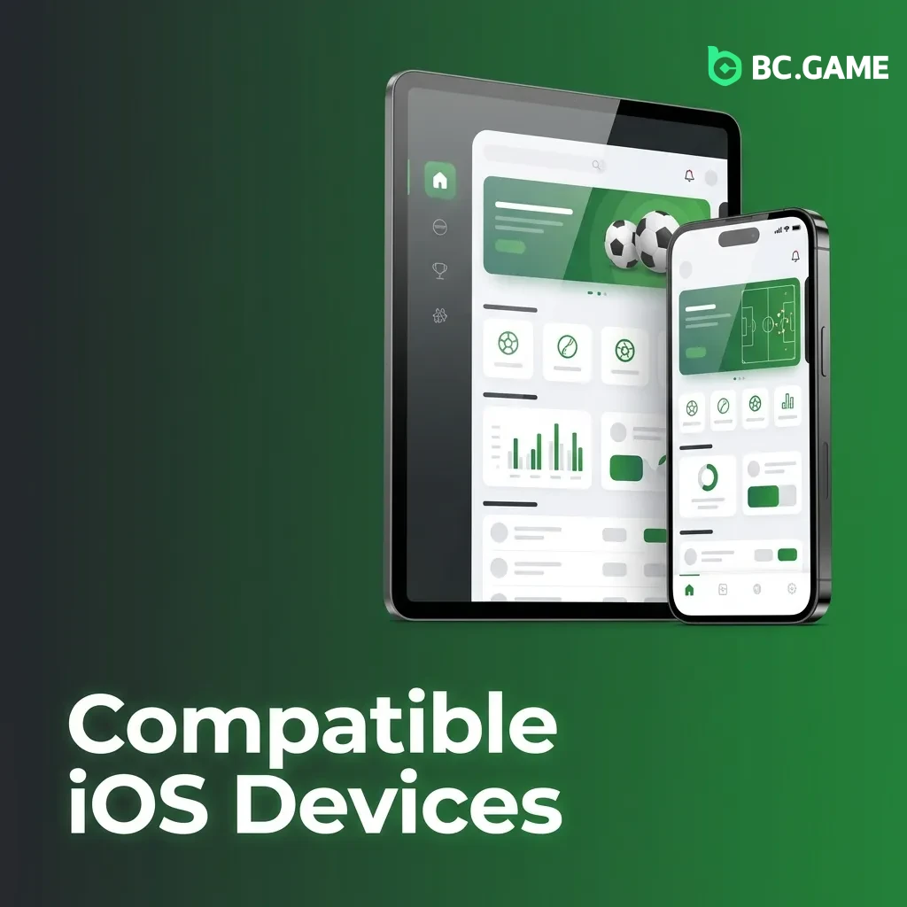 List of compatible iOS devices including iPhone models X through 15 series, iPad 7th gen+, iPad Air 3rd gen+, and all iPad Pros