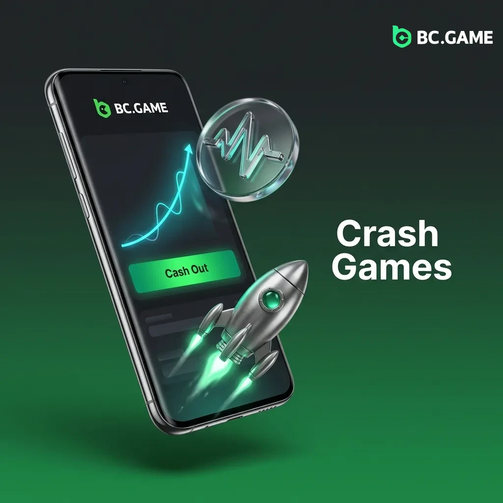 Crash game interface showing rising multiplier with cash out button before random crash point