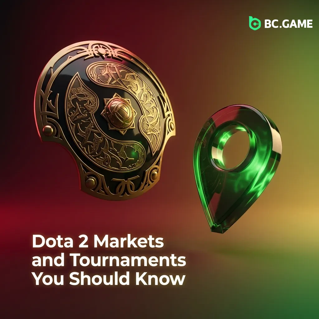 Dota 2 esports betting guide showing major tournaments like The International and popular betting markets for matches.