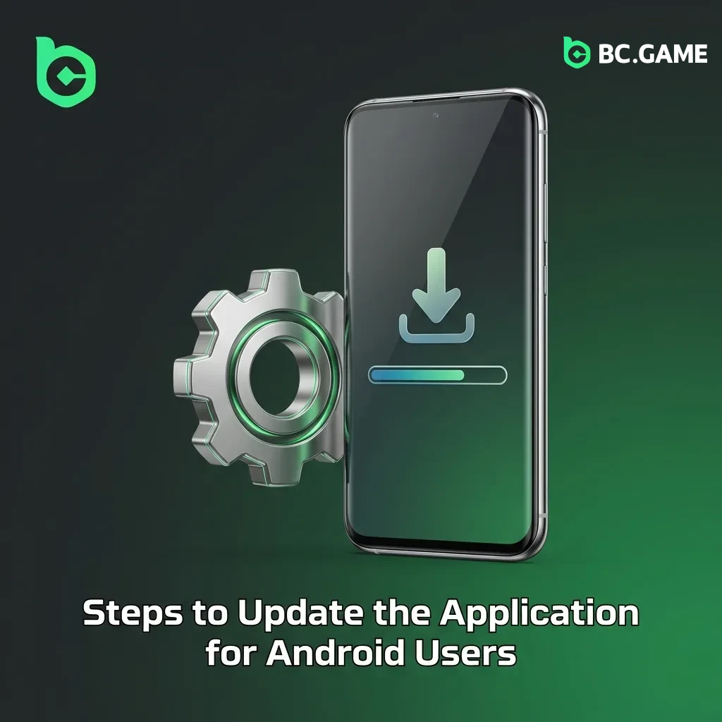Android phone displaying APK download and installation steps for software update
