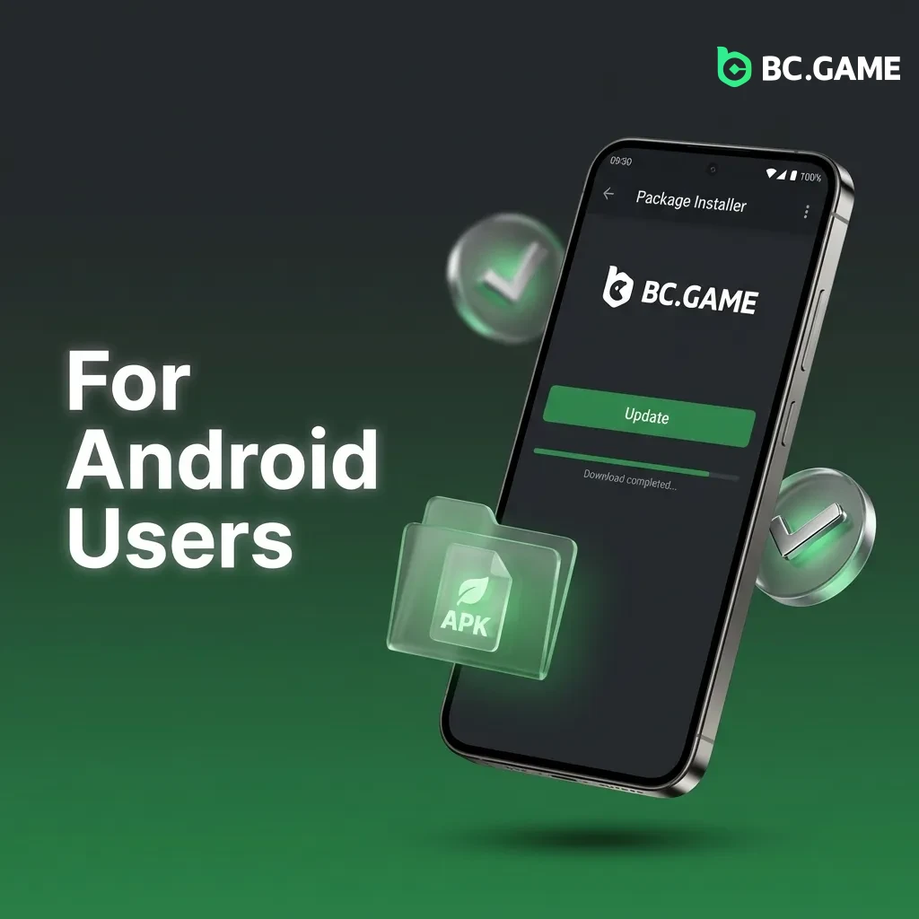 Android phone screen showing APK download and installation steps for app update