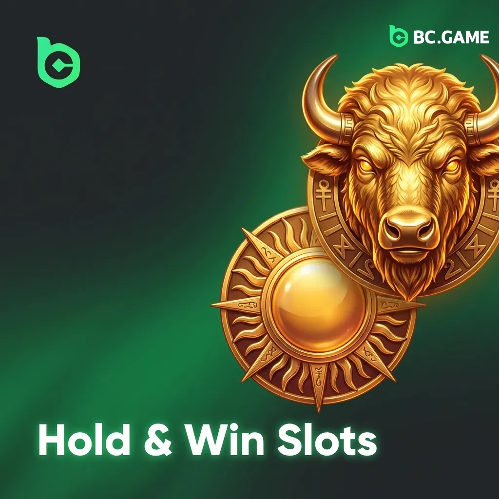 Slot machine reels displaying coin symbols and hold-and-respin feature with jackpot potential in popular casino games.