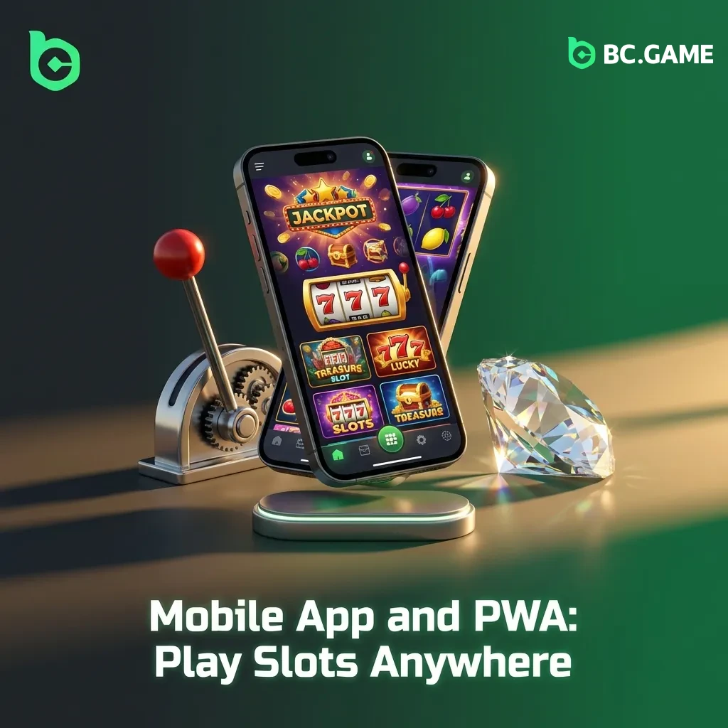 Nigerian player using BC Game mobile app to spin slots on smartphone with clean interface and one-hand navigation