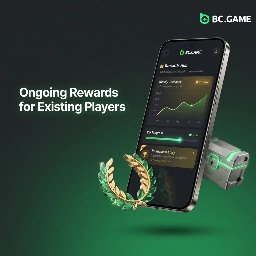 Players earning loyalty points and rewards through casino VIP program with bonuses and free spins