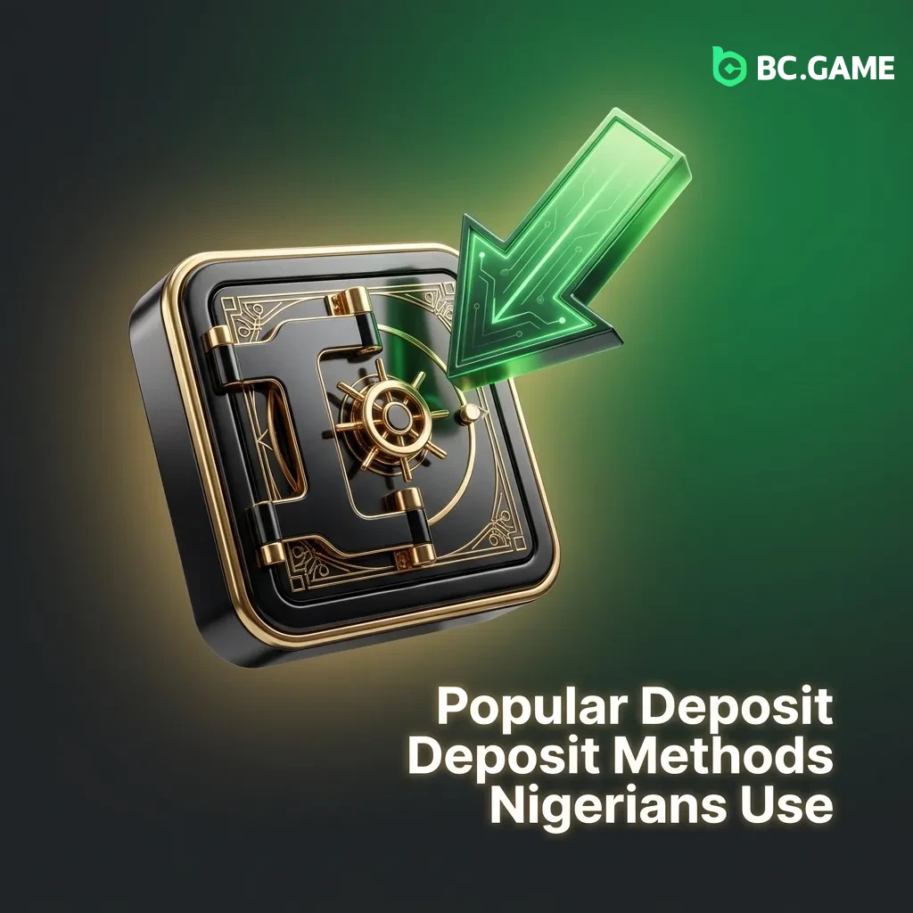 Chart showing popular Nigerian deposit methods: USDT, Bitcoin, Binance Coin, MoonPay, and Ripple with brief descriptions.