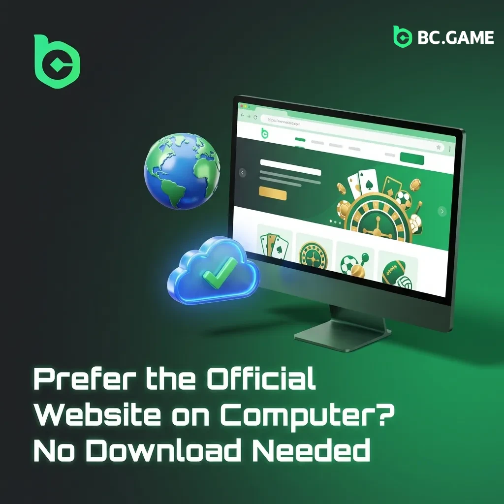 Browser-based online casino interface showing sports betting, live games, and slots accessible without download