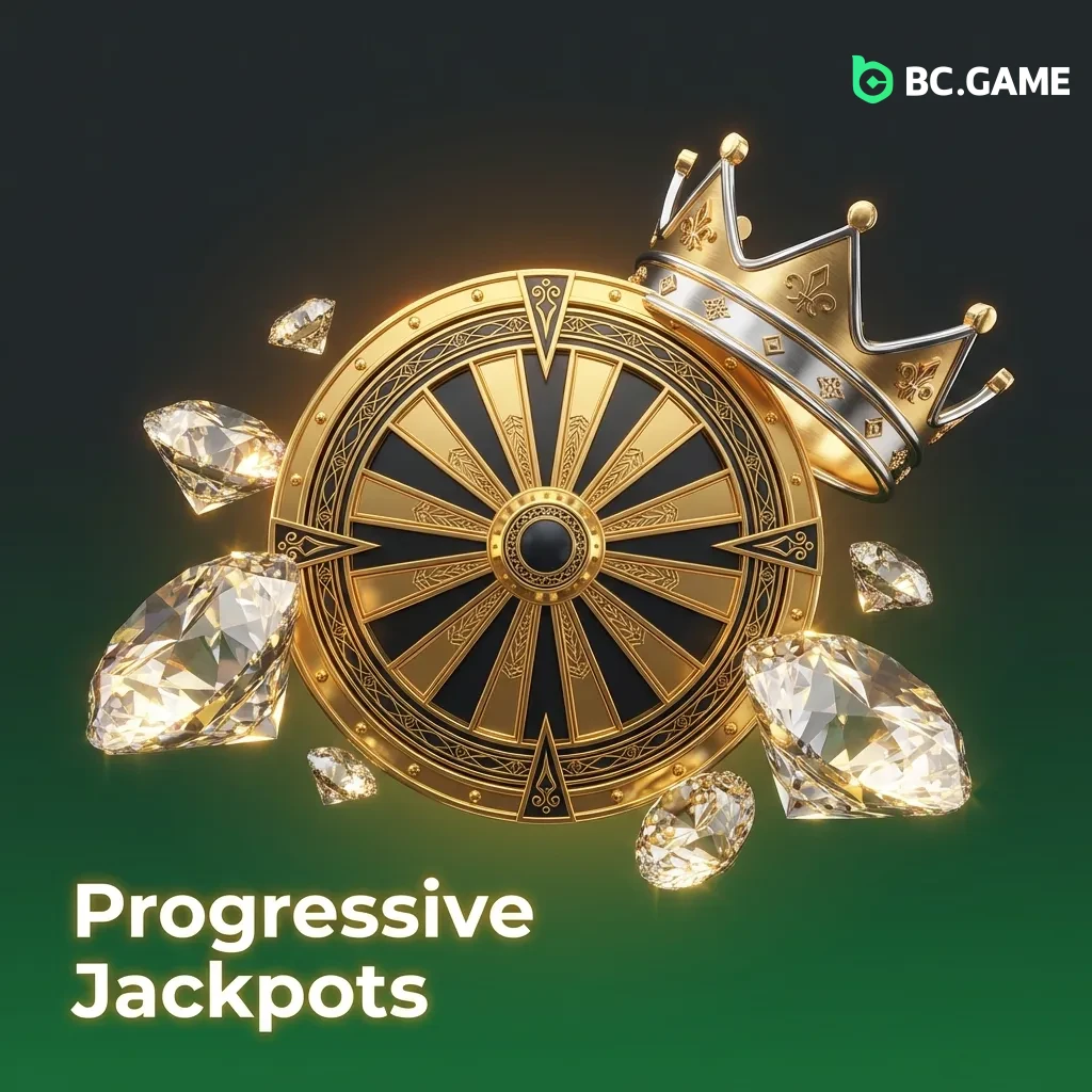 Progressive jackpot slot machines with growing prize pools reaching millions in popular games like Mega Moolah and Mega Fortune