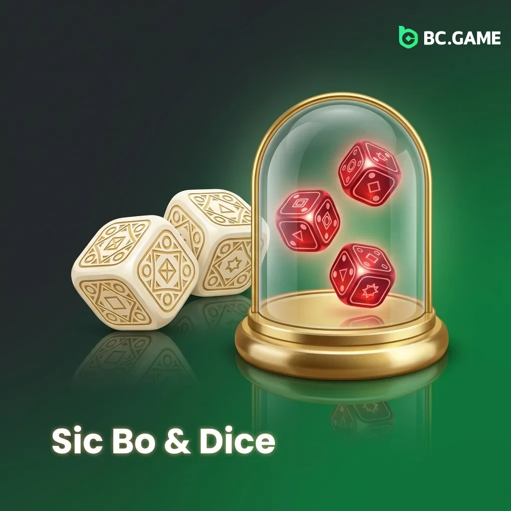 Live dice games including Sic Bo variations with multipliers and quick betting rounds for rapid gameplay outcomes.