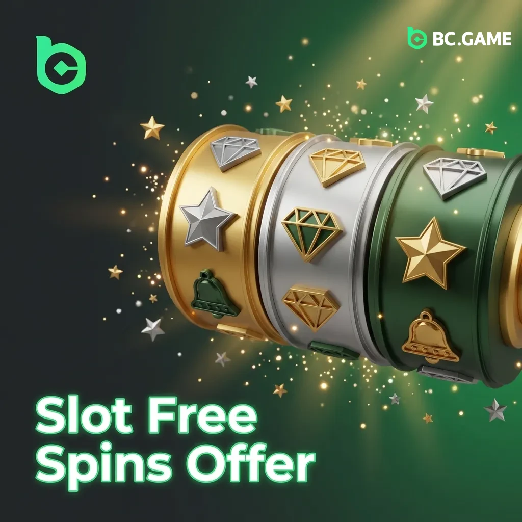 Casino slot machine with free spins bonus promotion for new players making first deposit