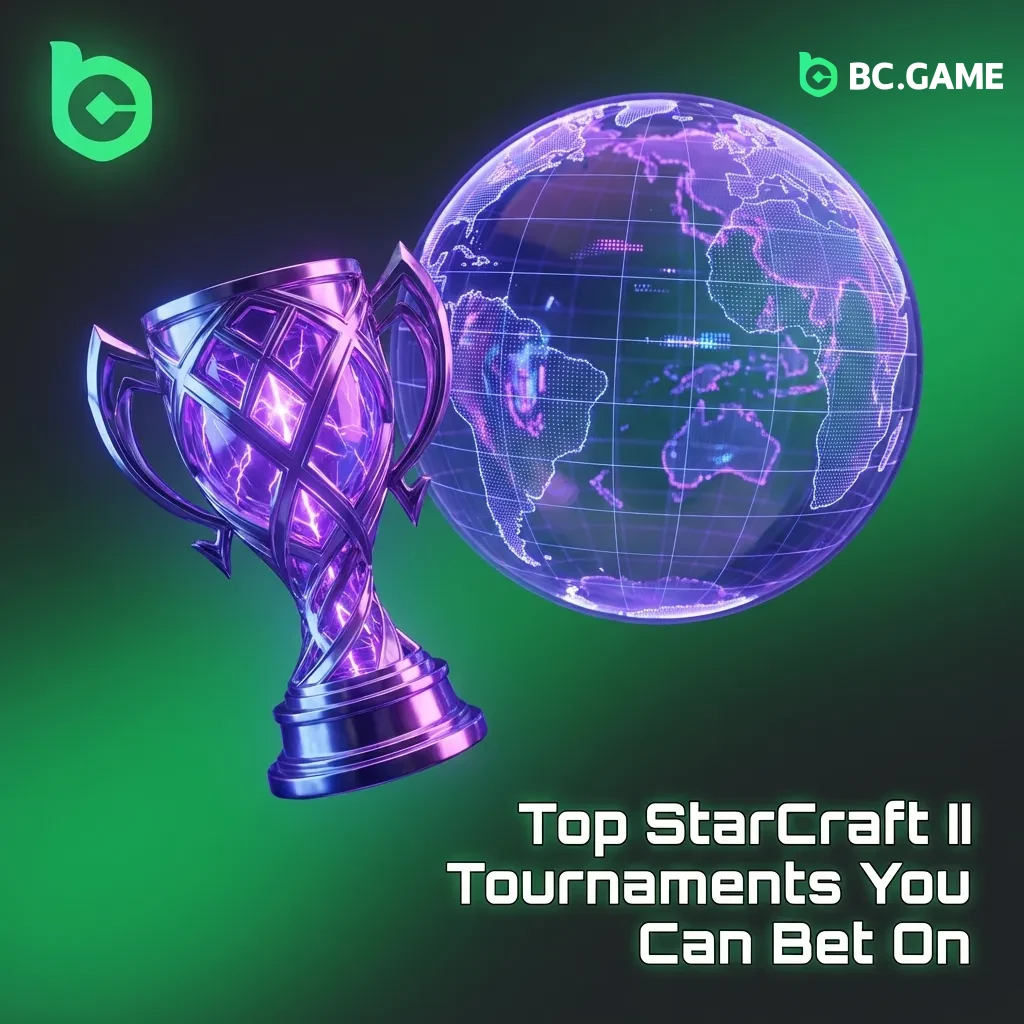 Major StarCraft II tournaments including GSL, IEM Katowice, ESL Masters, and regional events offering betting opportunities.