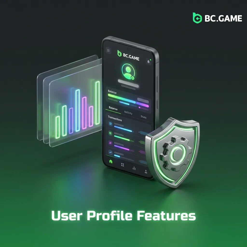 User profile dashboard displaying balance, transaction history, betting records, and account settings in INR currency