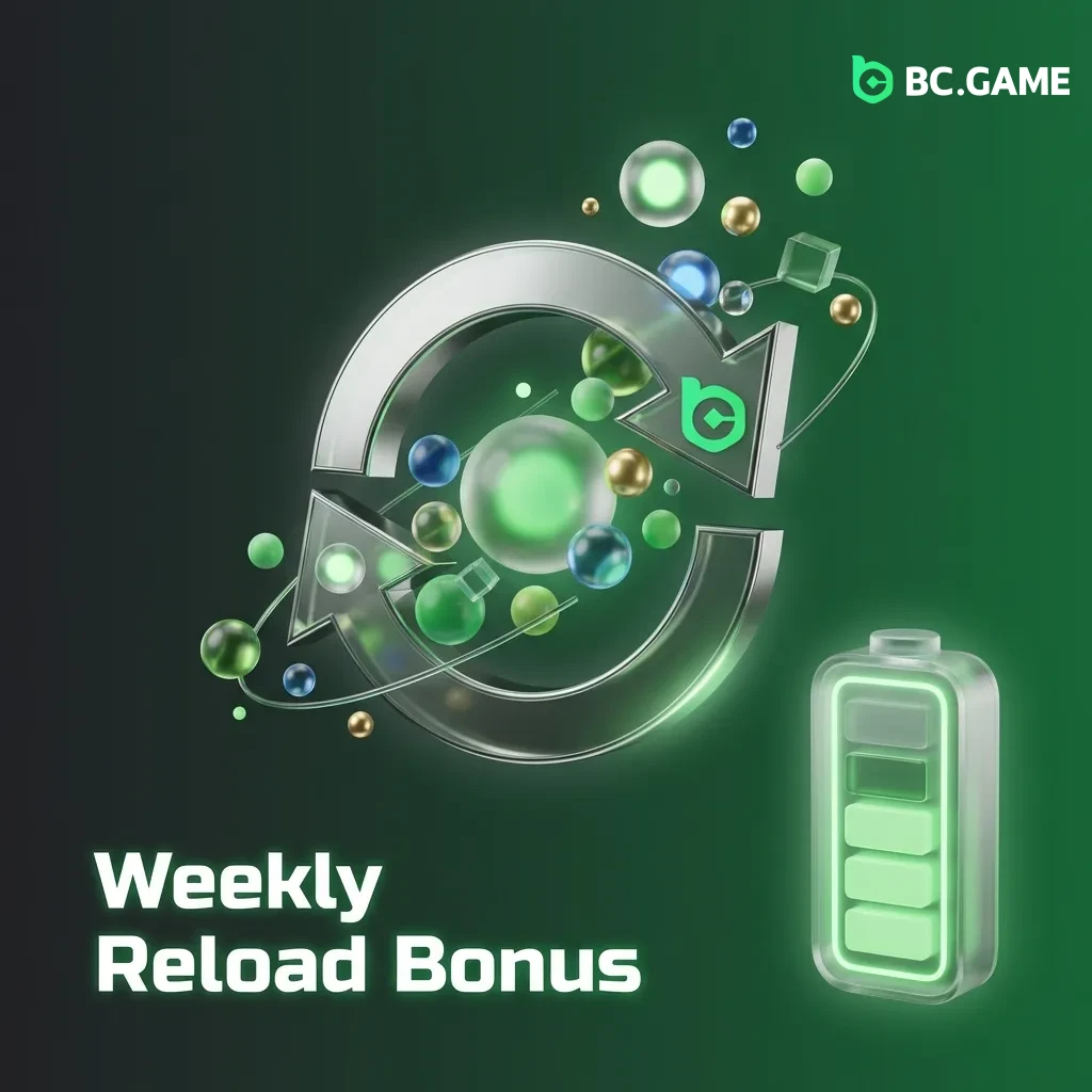 Players depositing funds receive weekly reload bonus matching 50-100% up to BDT 50,000 based on VIP level