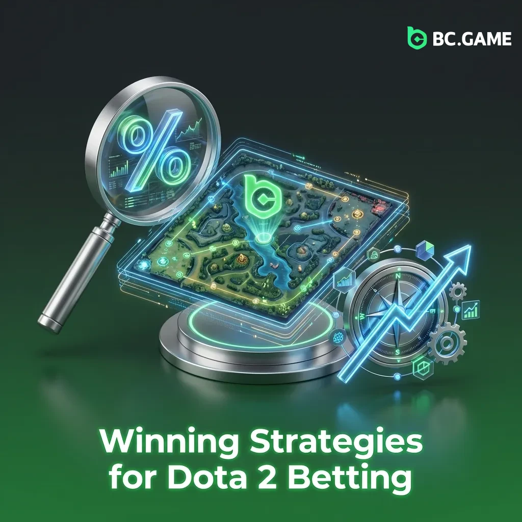 Strategic Dota 2 betting guide showing bankroll management, team research, and meta analysis for informed wagering decisions.