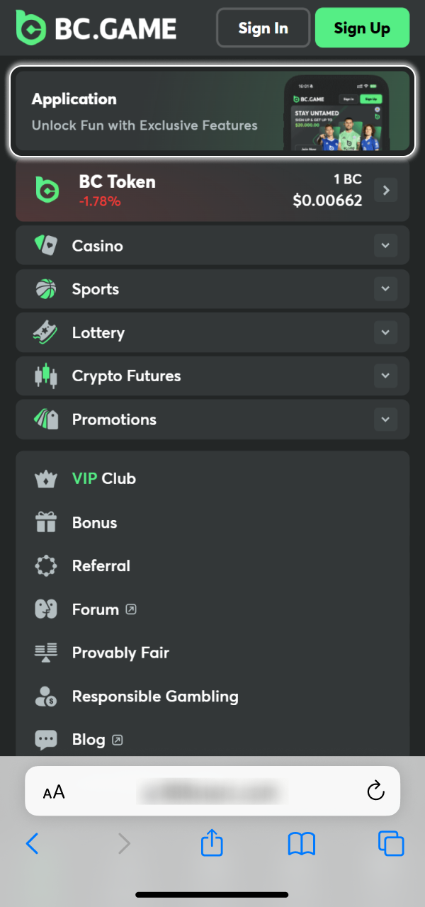 Start the BC Game iPhone download to access mobile features.