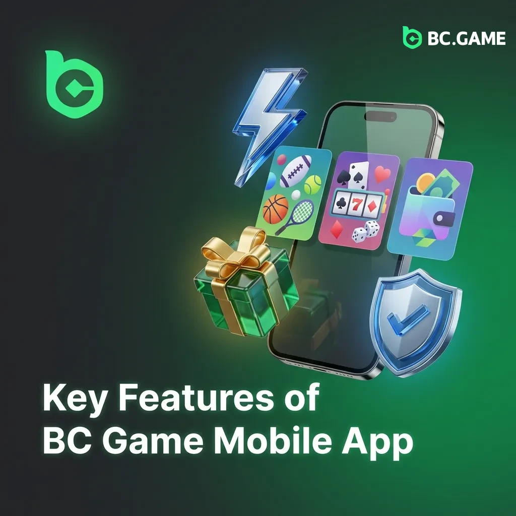 BC Game mobile app interface showing sports betting, casino games, and local payment options for Bangladesh users