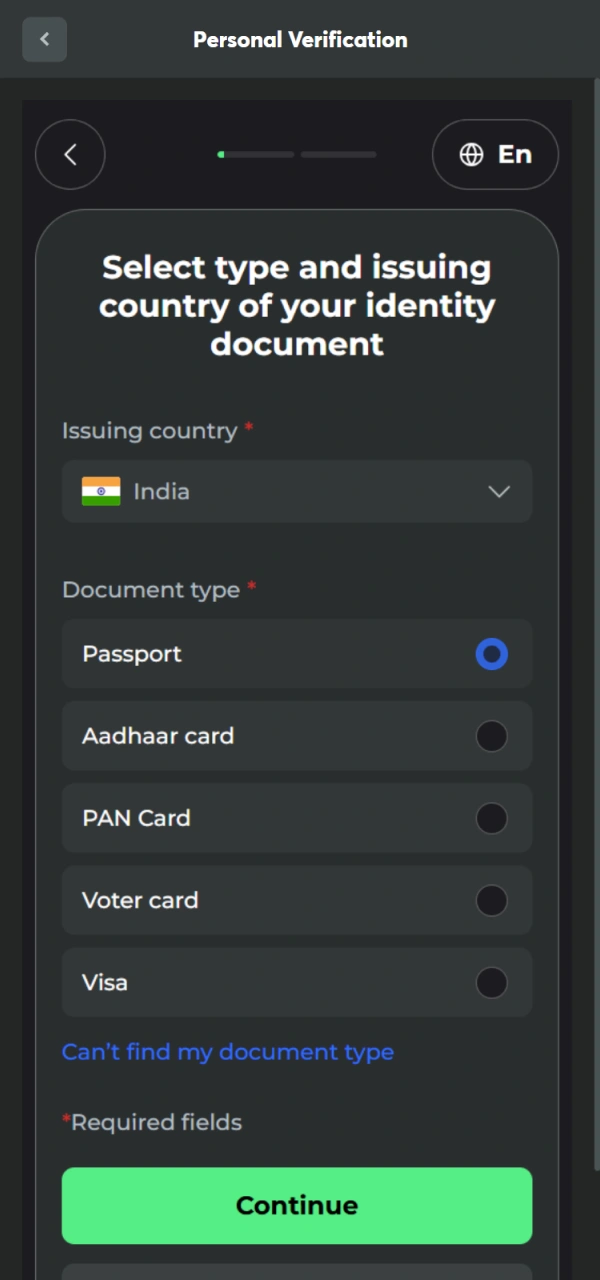 Attach your document for BC Game Verification to unlock all features.