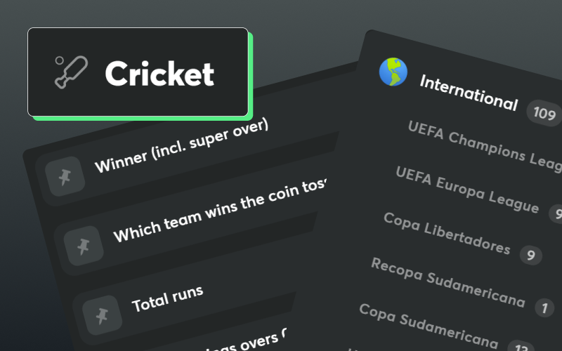 Bet on major cricket tournaments via the BC Game main page.