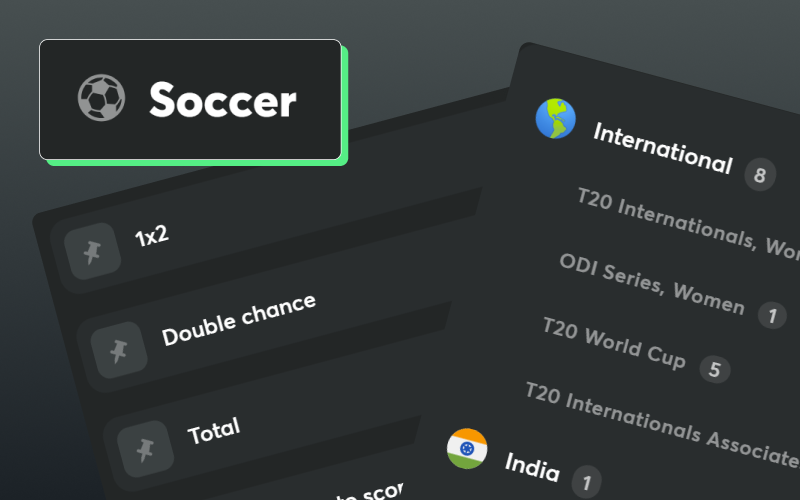 Predict football match results on the official BC Game main page.