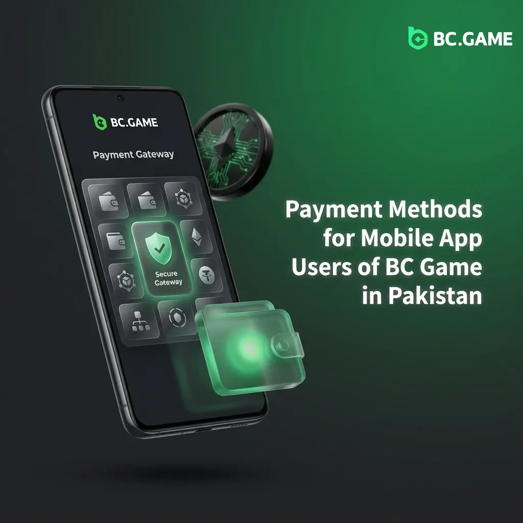 BC Game payment methods for Pakistan including JazzCash, Easypaisa, and cryptocurrency options with deposit limits