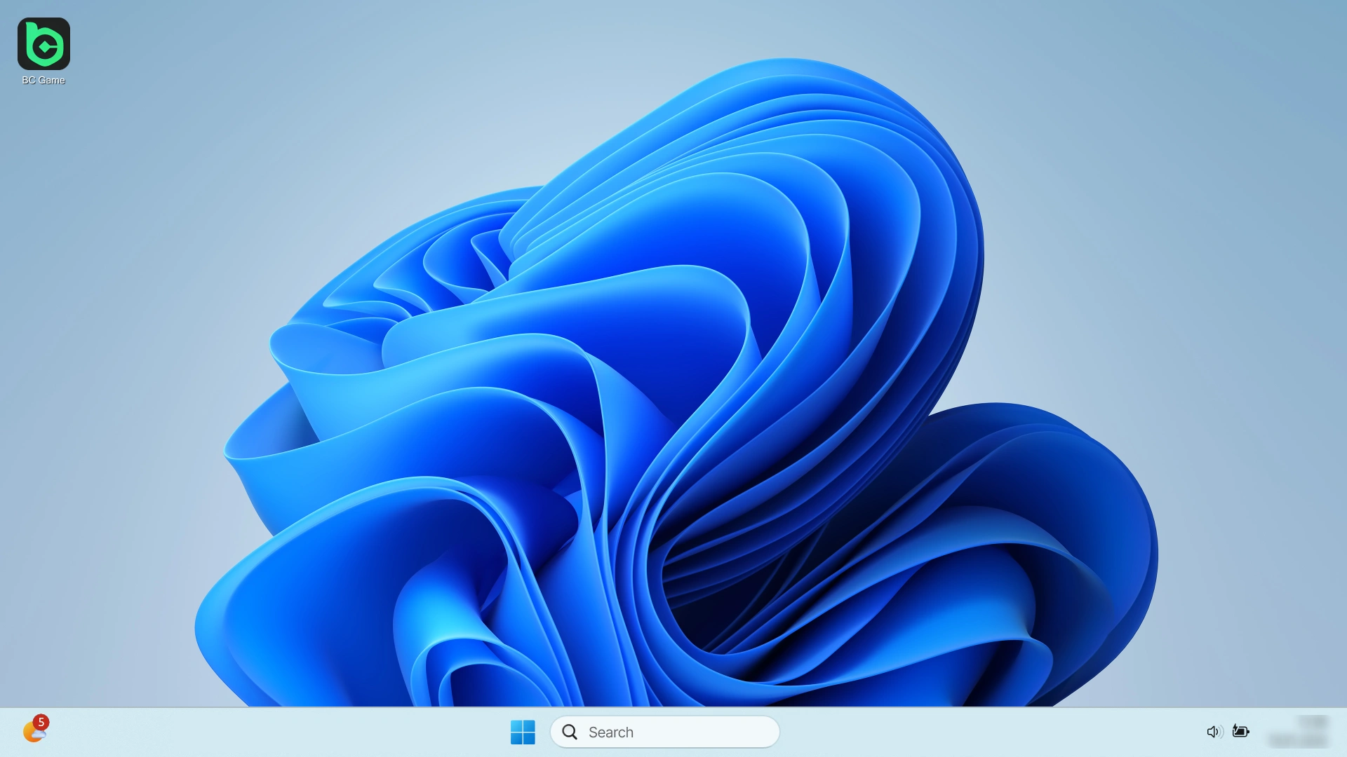Open the Windows version of the BC Game PC client software.