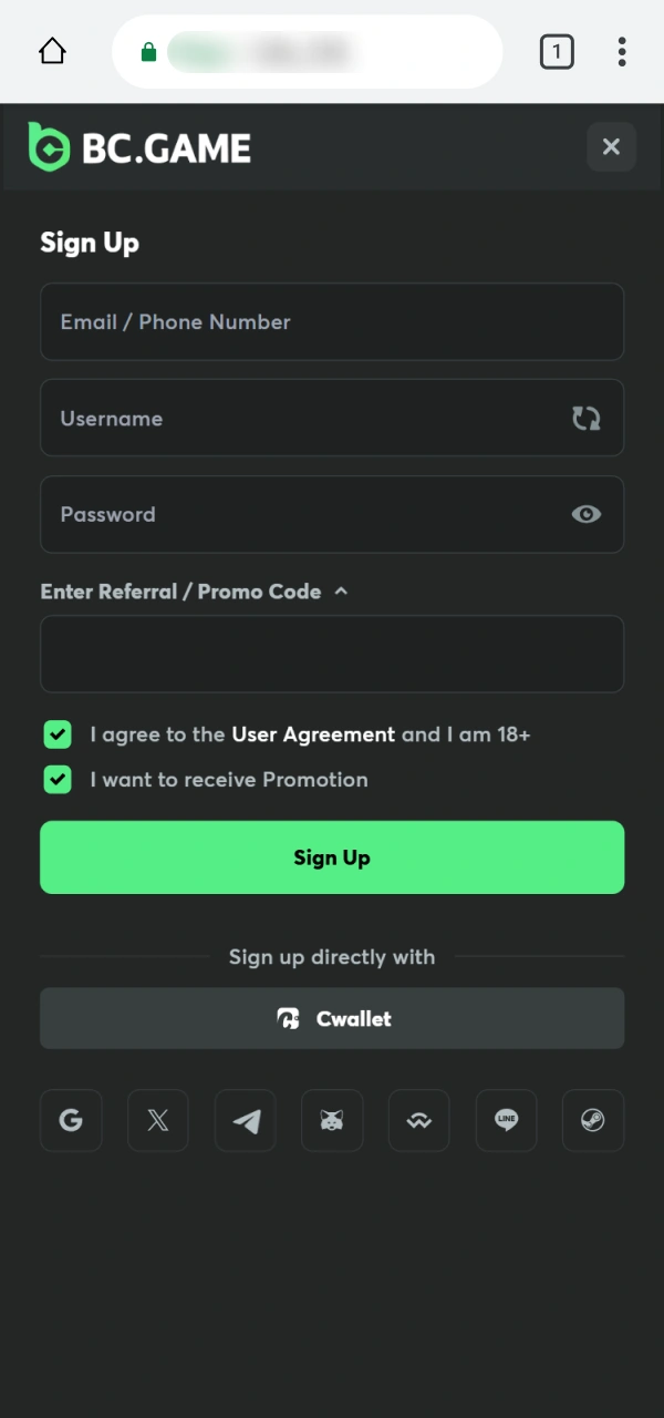 Join the BC Game PWA platform to start your gambling journey.