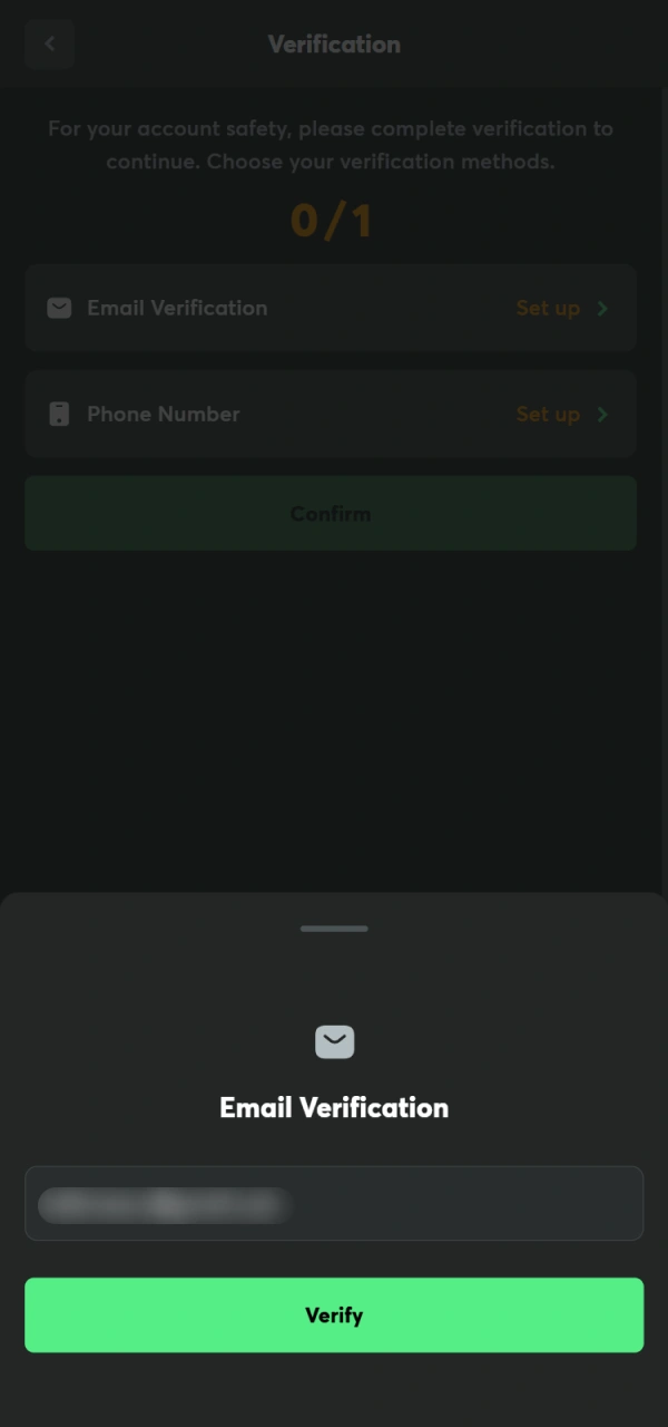Secure your BC Game Registration account with an additional safety code.