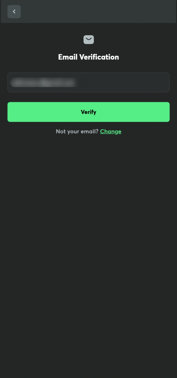 Validate your mailbox to start the BC Game Verification process.