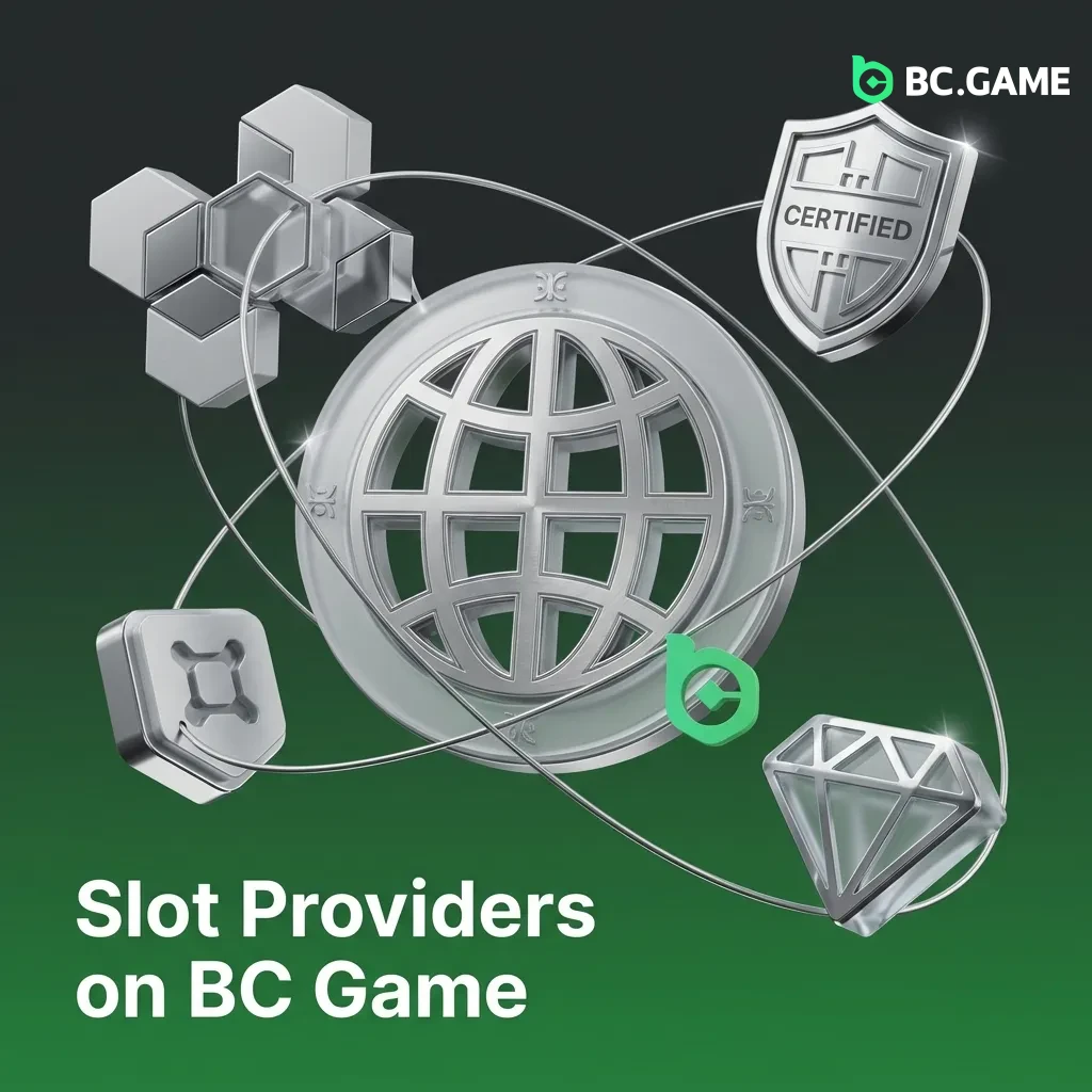BC Game slot providers including Pragmatic Play, NetEnt, Evolution, and other top studios offering high RTP games.