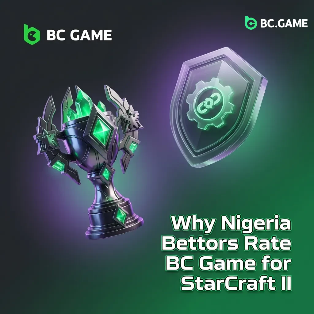 Nigerian bettors choose BC Game for SC2 betting: local payments, 180-300% welcome bonus, 24/7 support, and competitive odds.