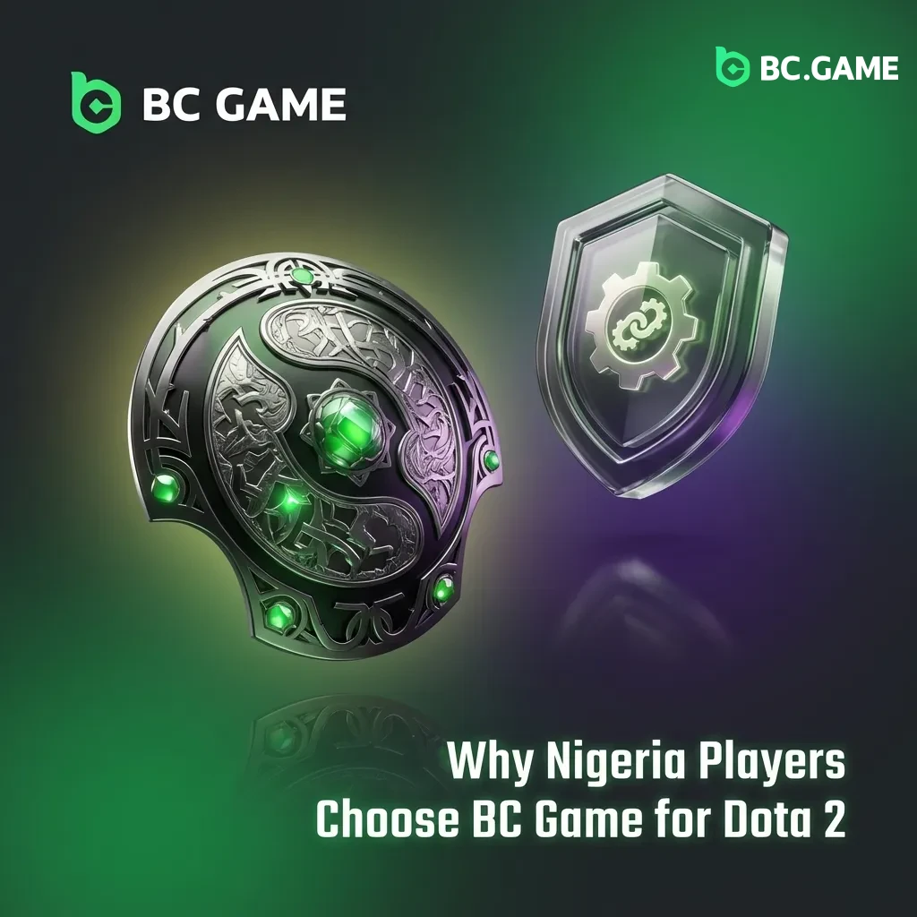 Nigerian players choosing BC Game for Dota 2 betting with bonuses, crypto payments, and 24/7 support features.