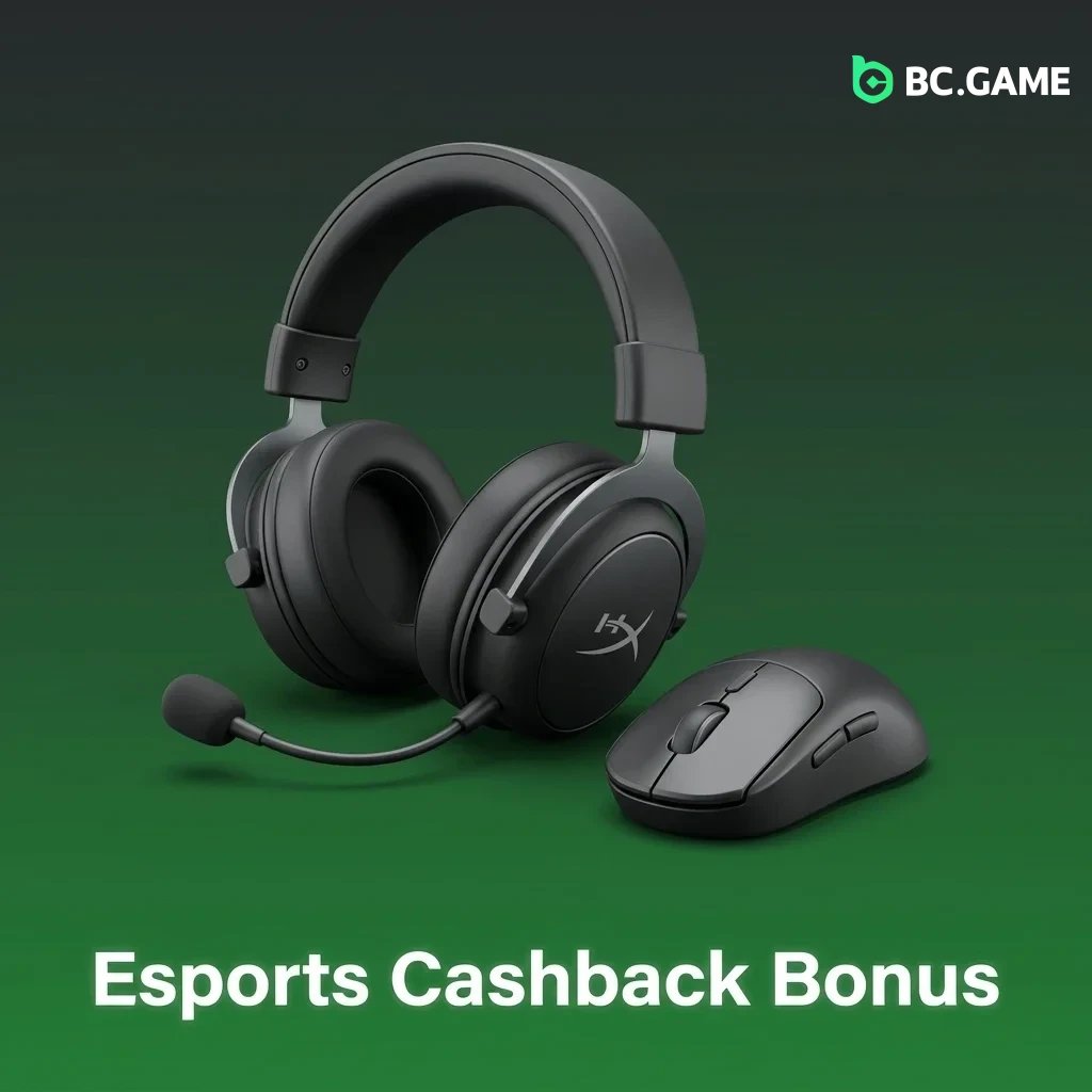 5% weekly esports cashback bonus on Dota 2, CS2 & LoL losses, min INR 200, max INR 10,000, no wagering required